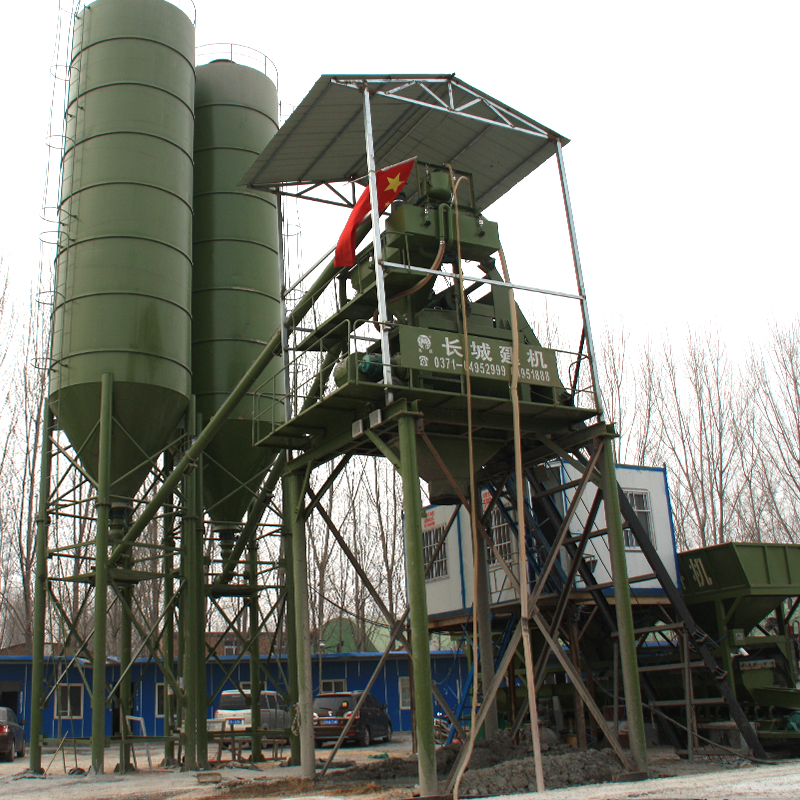 hzs75型的混凝土攪拌站有多大，自重多少噸？
